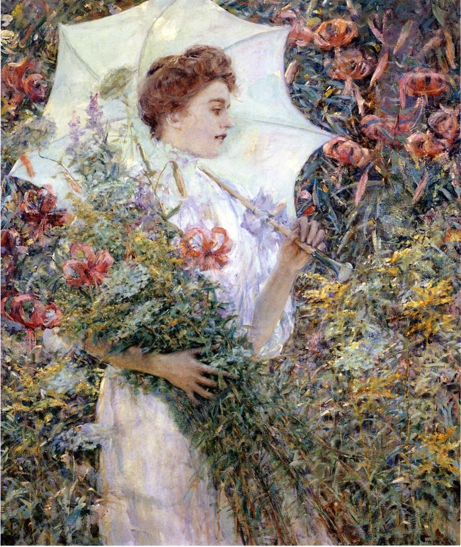 Il parasole bianco, 1907 - Smithsonian American Art Museum, Washington